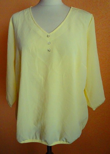 Dünne crepe bluse - dünne, v.