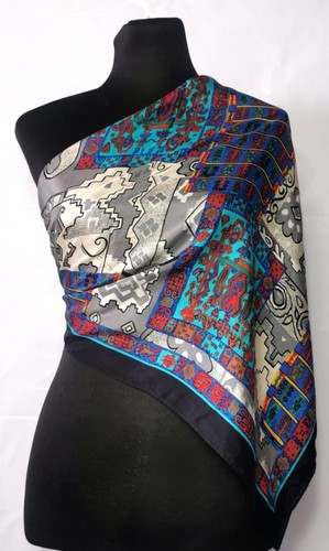 Vintage seidentuch silk - seidentuch.,